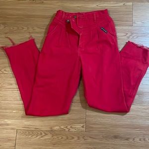 Vintage red denim Rocky Mountain Clothing Co jeans